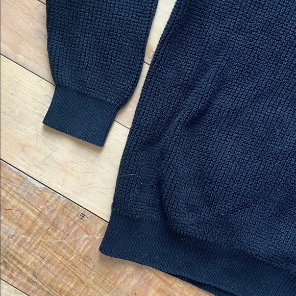 Denver Hayes Black Full-Zip Knit Sweater - Picture 10 of 11